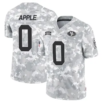 ＃0 Men's Eli Apple Arctic Camo Limited San Francisco 49ers 2024 Salute to Service Jersey