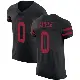 ＃0 Men's Eli Apple Black Elite San Francisco 49ers Alternate Vapor Untouchable Jersey
