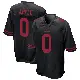 ＃0 Men's Eli Apple Black Game San Francisco 49ers Alternate Jersey