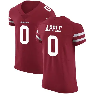 ＃0 Men's Eli Apple Red Elite San Francisco 49ers Team Color Vapor Untouchable Jersey