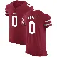 ＃0 Men's Eli Apple Red Elite San Francisco 49ers Team Color Vapor Untouchable Jersey
