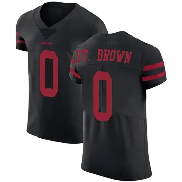 ＃0 Men's Equanimeous St. Brown Black Elite San Francisco 49ers Alternate Vapor Untouchable Jersey