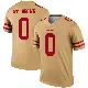 ＃0 Men's Equanimeous St. Brown Gold Legend San Francisco 49ers Inverted Jersey