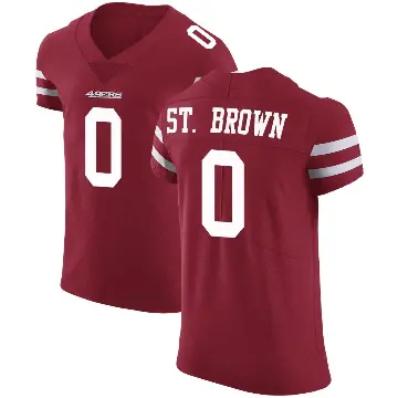 ＃0 Men's Equanimeous St. Brown Red Elite San Francisco 49ers Team Color Vapor Untouchable Jersey