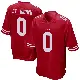＃0 Men's Equanimeous St. Brown Red Game San Francisco 49ers Team Color Jersey