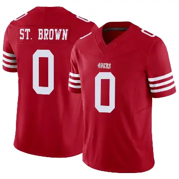 ＃0 Men's Equanimeous St. Brown Scarlet Limited San Francisco 49ers Vapor F.U.S.E. Jersey