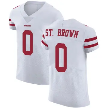 ＃0 Men's Equanimeous St. Brown White Elite San Francisco 49ers Vapor Untouchable Jersey