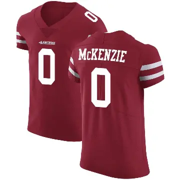 ＃0 Men's Jalen McKenzie Red Elite San Francisco 49ers Team Color Vapor Untouchable Jersey