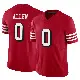 ＃0 Men's Jaylon Allen Scarlet Limited San Francisco 49ers Alternate Vapor F.U.S.E. Jersey