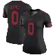 ＃0 Women's Eli Apple Black Legend San Francisco 49ers Color Rush Jersey