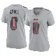 ＃0 Women's Eli Apple Gray Game San Francisco 49ers Atmosphere Fashion Jersey