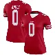 ＃0 Women's Eli Apple Scarlet Legend San Francisco 49ers Jersey