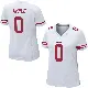 ＃0 Women's Eli Apple White Game San Francisco 49ers Jersey