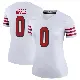 ＃0 Women's Eli Apple White Legend San Francisco 49ers Color Rush Jersey