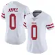 ＃0 Women's Eli Apple White Limited San Francisco 49ers Vapor Untouchable Jersey