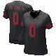 ＃0 Women's Equanimeous St. Brown Black Game San Francisco 49ers Alternate Jersey