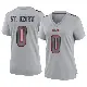 ＃0 Women's Equanimeous St. Brown Gray Game San Francisco 49ers Atmosphere Fashion Jersey