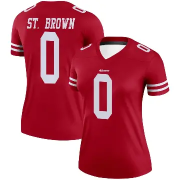 ＃0 Women's Equanimeous St. Brown Scarlet Legend San Francisco 49ers Jersey