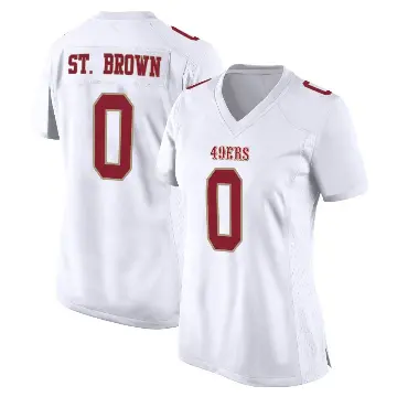 ＃0 Women's Equanimeous St. Brown White Game San Francisco 49ers Fashion Jersey