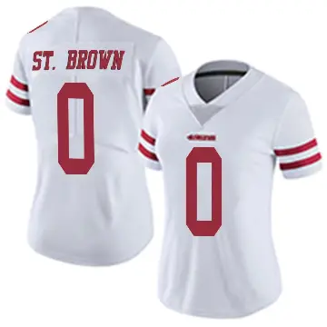 ＃0 Women's Equanimeous St. Brown White Limited San Francisco 49ers Vapor Untouchable Jersey