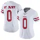 ＃0 Women's Equanimeous St. Brown White Limited San Francisco 49ers Vapor Untouchable Jersey