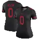 ＃0 Women's Jaylon Allen Black Legend San Francisco 49ers Color Rush Jersey