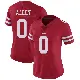 ＃0 Women's Jaylon Allen Red Limited San Francisco 49ers Team Color Vapor Untouchable Jersey