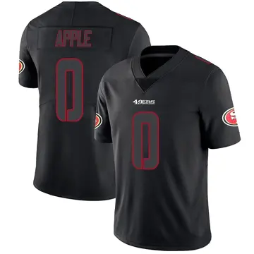 ＃0 Youth Eli Apple Black Impact Limited San Francisco 49ers Jersey