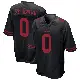 ＃0 Youth Equanimeous St. Brown Black Game San Francisco 49ers Alternate Jersey