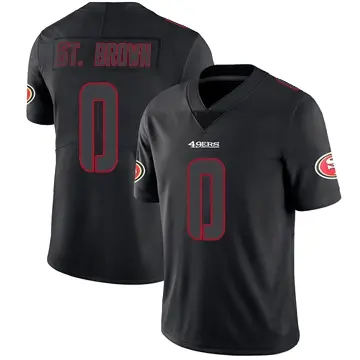 ＃0 Youth Equanimeous St. Brown Black Impact Limited San Francisco 49ers Jersey