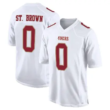 ＃0 Youth Equanimeous St. Brown White Game San Francisco 49ers Fashion Jersey
