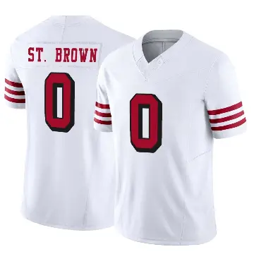＃0 Youth Equanimeous St. Brown White Limited San Francisco 49ers Alternate Vapor F.U.S.E. Jersey