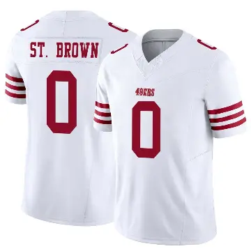 ＃0 Youth Equanimeous St. Brown White Limited San Francisco 49ers Vapor F.U.S.E. Jersey