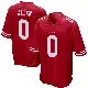 ＃0 Youth Jaylon Allen Red Game San Francisco 49ers Team Color Jersey