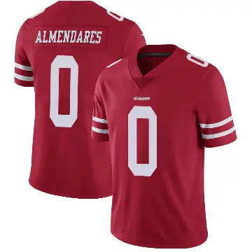 ＃0 Youth Kenneth Almendares Red Limited San Francisco 49ers Team Color Vapor Untouchable Jersey