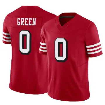 ＃0 Youth Renardo Green Scarlet Limited San Francisco 49ers Alternate Vapor F.U.S.E. Jersey