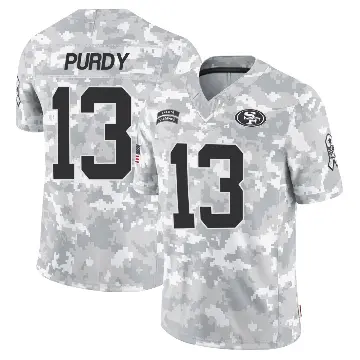 ＃13 Men's Brock Purdy Arctic Camo Limited San Francisco 49ers 2024 Salute to Service Jersey