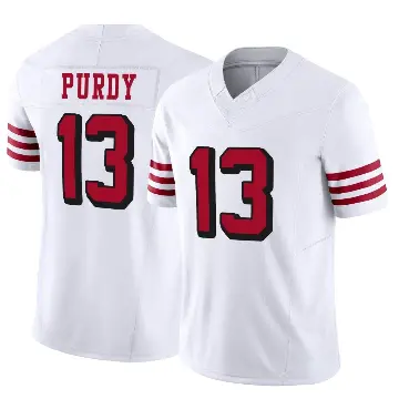 ＃13 Men's Brock Purdy White Limited San Francisco 49ers Alternate Vapor F.U.S.E. Jersey