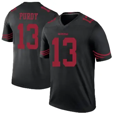 ＃13 Youth Brock Purdy Black Legend San Francisco 49ers Color Rush Jersey
