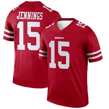 ＃15 Men's Jauan Jennings Scarlet Legend San Francisco 49ers Jersey