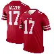 ＃17 Men's Jordan Watkins Scarlet Legend San Francisco 49ers Jersey