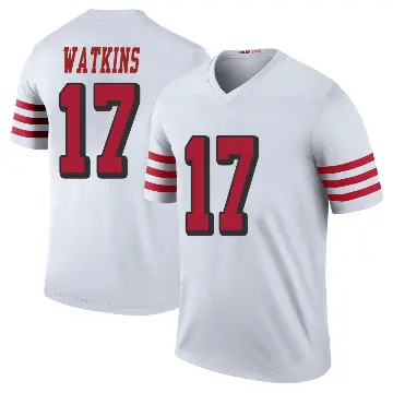 ＃17 Youth Jordan Watkins White Legend San Francisco 49ers Color Rush Jersey