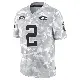 ＃2 Youth Deommodore Lenoir Arctic Camo Limited San Francisco 49ers 2024 Salute to Service Jersey