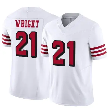 ＃21 Men's Eric Wright White Limited San Francisco 49ers Alternate Vapor F.U.S.E. Jersey