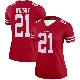 ＃21 Women's Eric Wright Scarlet Legend San Francisco 49ers Jersey