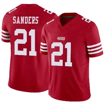 ＃21 Youth Deion Sanders Scarlet Limited San Francisco 49ers Vapor F.U.S.E. Jersey
