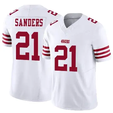 ＃21 Youth Deion Sanders White Limited San Francisco 49ers Vapor F.U.S.E. Jersey