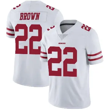 ＃22 Youth Tre Brown White Limited San Francisco 49ers Vapor Untouchable Jersey
