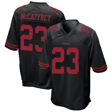 ＃23 Men's Christian McCaffrey Black Game San Francisco 49ers Alternate Jersey