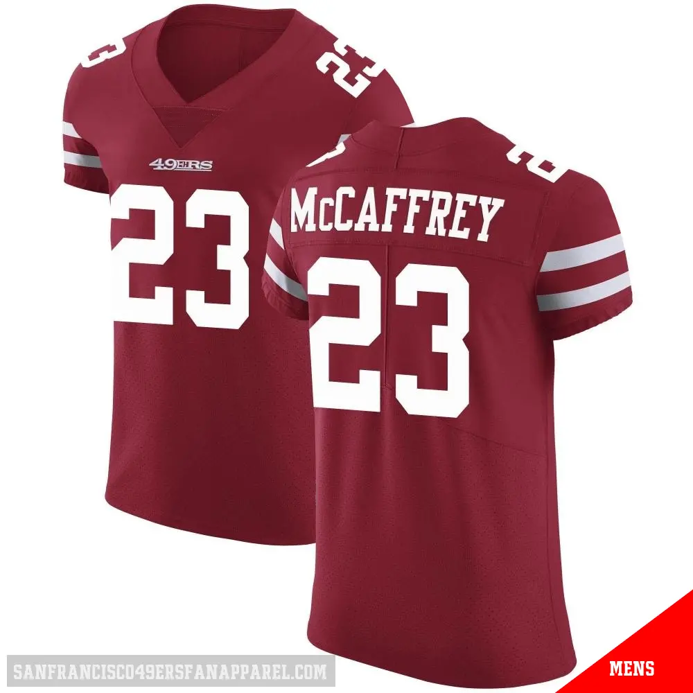 ＃23 Men's Christian McCaffrey Red Elite San Francisco 49ers Team Color Vapor Untouchable Jersey